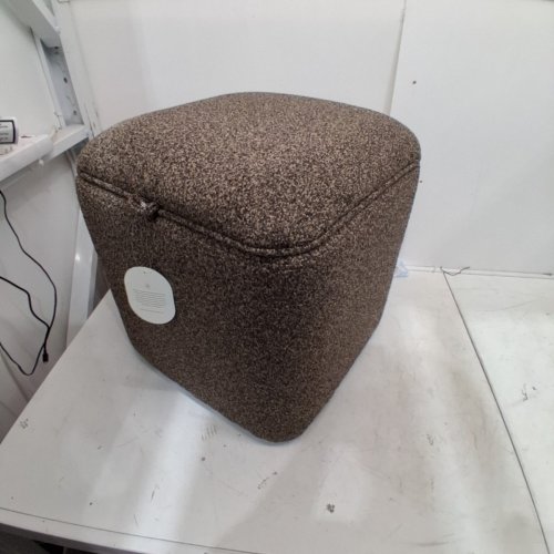 THRESHOLD UPHOLSTERED STORAGE OTTOMAN CUBE - BROWN (MODEL: 249-12-9638) image 4