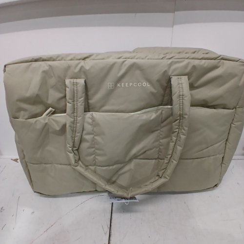 KEEP COOL SOFT INSULATED COOLER TOTE BAG - 48L - 23" X 15" X 7" - GREENISH BEIGE (MODEL: 1994097) image 2