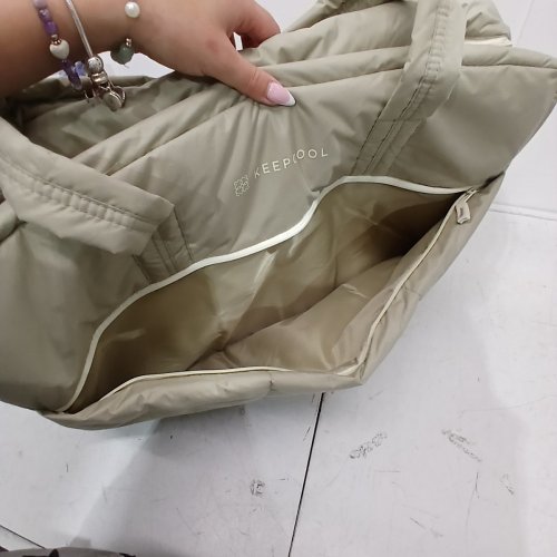 KEEP COOL SOFT INSULATED COOLER TOTE BAG - 48L - 23" X 15" X 7" - GREENISH BEIGE (MODEL: 1994097) image 4