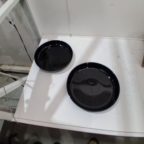 2PC TRUDEAU PORCELAIN NESTING SERVING BOWLS 12" / 13" - BLACK (MODEL: 1927965) image 2