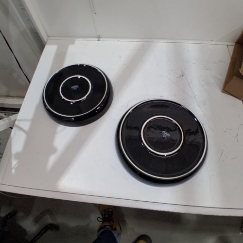 2PC TRUDEAU PORCELAIN NESTING SERVING BOWLS 12" / 13" - BLACK (MODEL: 1927965) image 3