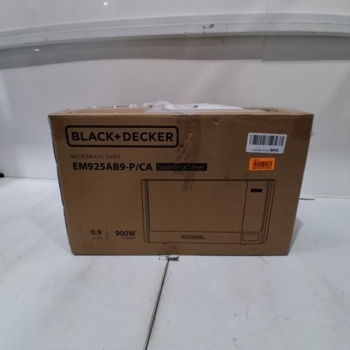 BLACK+DECKER DIGITAL MICROWAVE OVEN WITH TURNTABLE AND PUSH-BUTTON DOOR - 0.9CU.FT - 1400W - BLACK (MODEL: EM925AB9-P) image 8