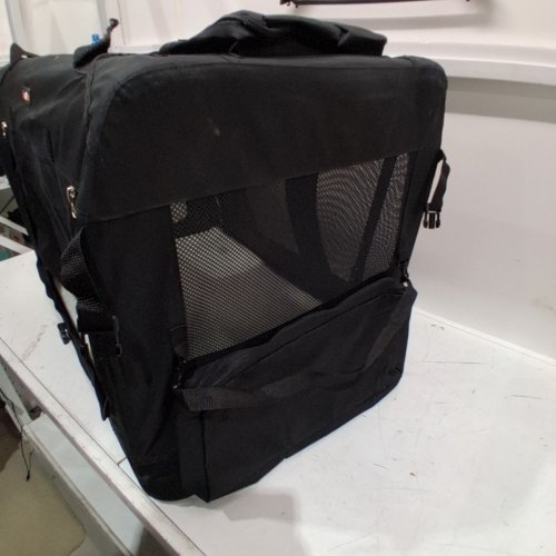 FEANDREA COLLAPSIBLE PORTABLE SOFT PET CARRIER BAG WITH STORAGE POCKETS- EXTRA LARGE/32" X 23" - BLACK (MODEL: PDC80H/UPDC80H) image 5