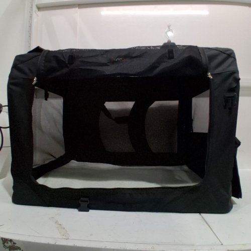 FEANDREA COLLAPSIBLE PORTABLE SOFT PET CARRIER BAG WITH STORAGE POCKETS- EXTRA LARGE/32" X 23" - BLACK (MODEL: PDC80H/UPDC80H) image 7