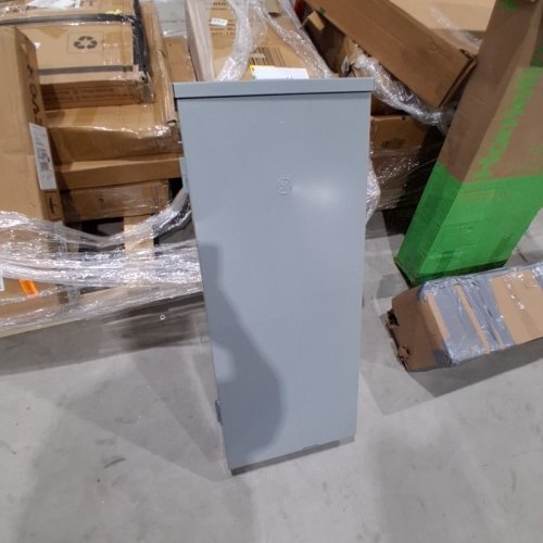GENERAL ELECTRIC OUTDOOR MAIN BREAKER PANEL KIT - 120 V/240 V, 4 BREAKERS, 5.2"L X 14.7"W X 34.2"H - GREY (MODEL: TM3220R64K) image 5