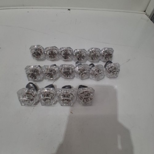 16PK LED FLASHING PARTY RINGS - CLEAR image 3