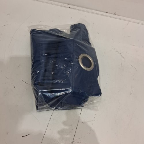 GROMMET TOP CURTAIN - 52" X 70" - BLUE image 4