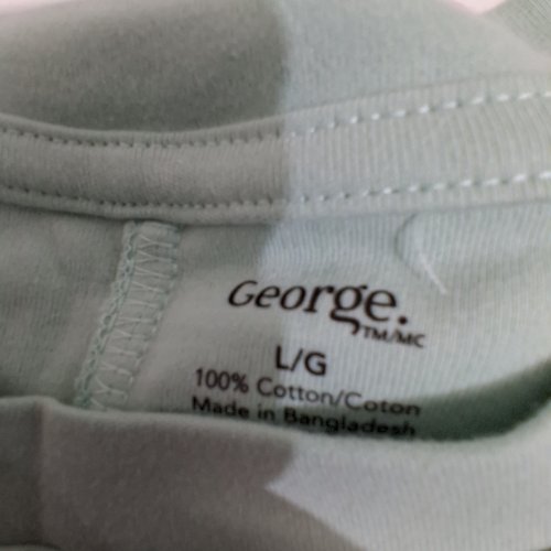 GEORGE SHORT SLEEVE T-SHIRT - LARGE - MINT GREEN image 3
