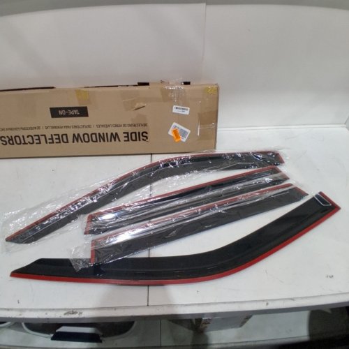 4PC AUTO VENTSHADE OUTSIDE-MOUNT SIDE WINDOW VISOR DEFLECTOR RAIN GUARDS - FOR 2013-2018 TOYOTA RAV4 - BLACK (MODEL: D0939) image 5