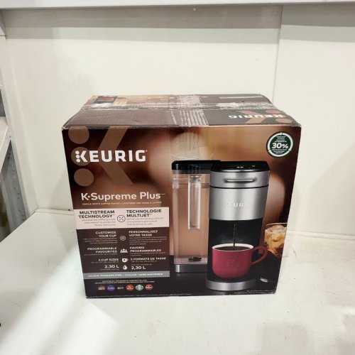 KEURIG K-SUPREME PLUS SINGLE-SERVE COFFEE MAKER WITH REMOVABLE RESERVOIR, AND PROGRAMMABLE SET- 78OZ - STAINLESS STEEL (MODEL: K-SUPREME) image 5