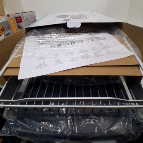 4PC POLDER ADVANTAGE ALUMINUM DISH RACK - 20.6" × 14" × 6.9" - STAINLESS STEEL (MODEL: 1966478 / KTH-6350CN) image 3