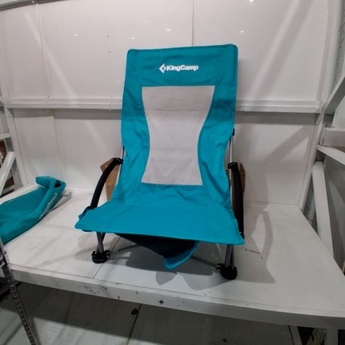KINGCAMP FOLDING CAMPING CHAIR - 25" X 23" - TURQUOISE image 3
