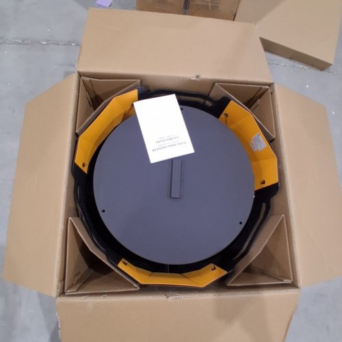 BLUE SKY NFL LA CHARGERS PATIO SMOKELESS FIRE PIT, MATERIAL CARBON STEEL, FUEL TYPE PELLET - 24" - BLACK AND YELLOW (MODEL: PFP2416-CHARGERS) image 3