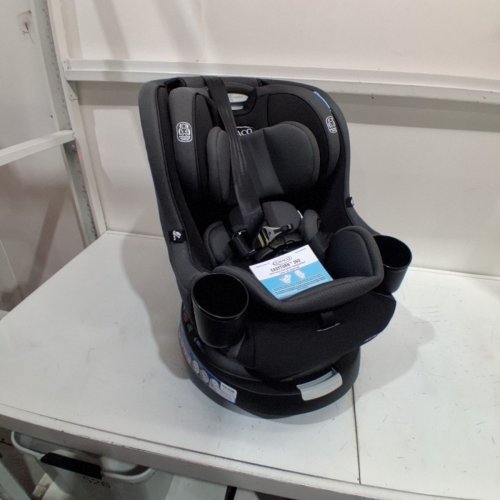 GRACO EASY TURN 360 CONVERTIBLE SWIVEL CAR SEAT, REAR- AND FORWARD-FACING - 66LBS MAX LOAD - BLACK (MODEL: 2227897) image 3