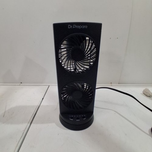 DR. PREPARE OSCILLATING TOWER FAN - 13" - BLACK (MODEL: DDF-OBK16W) image 4