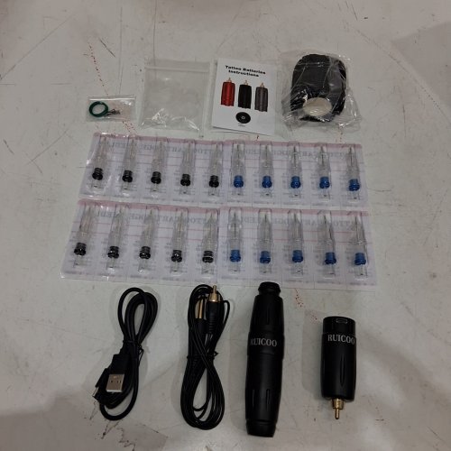 RUICOO TATTOO PEN MACHINE KIT - 3.5 MM 12V 9000 RPM - BLACK image 3