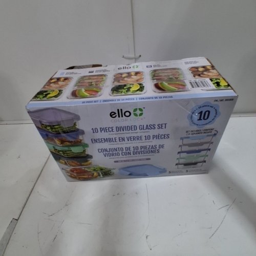 12PC ELLO COLOUR LOCK DIVIDED GLASS MEAL PREP SET - 800 ML - MULTICOLOUR (MODEL: 1901809) image 5