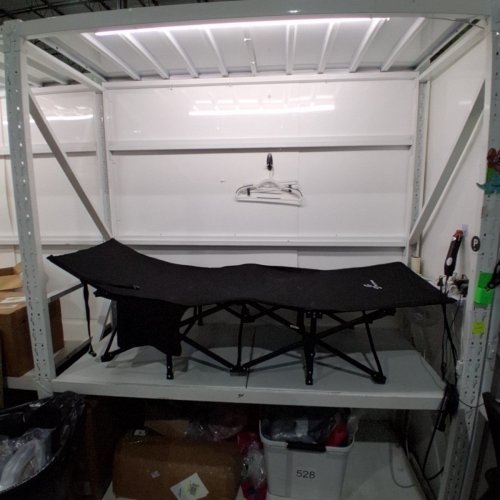 SPORTNEER FOLDABLE CAMPING COT WITH CARRY CASE - 74" X 28" X 14.5" - 450LB MAX - BLACK (MODEL: FCC-01) image 2