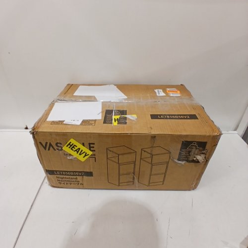 VASAGLE NARROW BEDSIDE TABLE-23.62"X 11.81" X 9.84"- INK BLACK-(MODEL:LET856B56) image 4