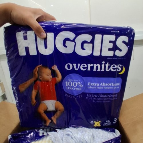 132PK HUGGIES OVERNITES NIGHT TIME BABY DIAPERS - SIZE 3 - WINNIE THE POOH - (MODEL: 5454701) image 3