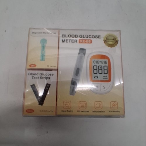 DIABETES BLOOD GLUCOSE MONITOR KIT - WHITE/ORANGE (MODEL:KE-B6) image 2