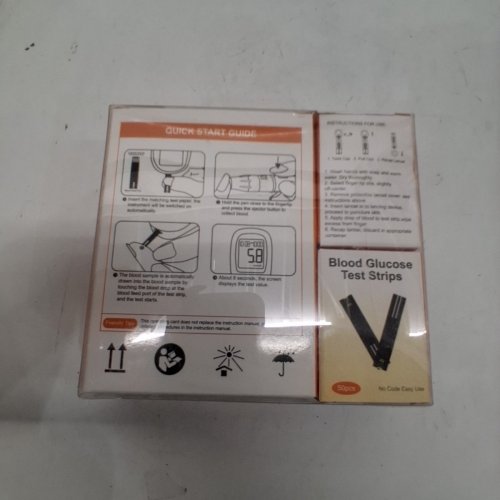 DIABETES BLOOD GLUCOSE MONITOR KIT - WHITE/ORANGE (MODEL:KE-B6) image 3