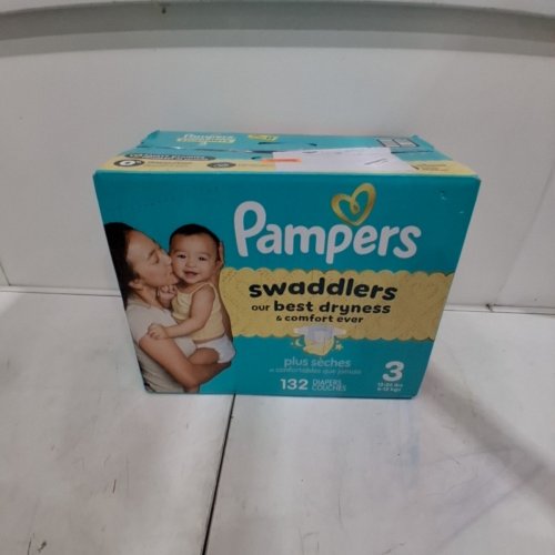 132PK PAMPERS SWADDLERS DIAPERS - SIZE 3 (1326LB) image 2