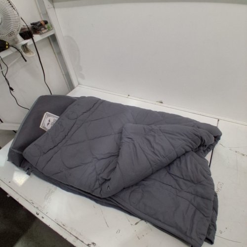 JOLLYVOGUE WEIGHTED BLANKET - FULL/QUEEN - 15 LBS - GREY image 3