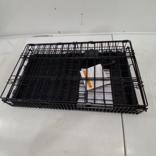 AMAZON BASICS SINGLE DOOR FOLDABLE METAL WIRE DOG CRATE WITH TRAY - 22" - BLACK (MODEL: 9001N-22A) image 2