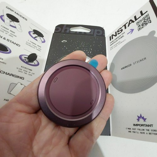 OHSNAP! SNAP 4 LUXE EXPANDING MAGSAFE PHONE GRIP AND STAND - CRANBERRY SMASH image 2