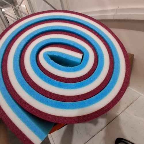 FITPLY FLOATING MAT - 6.6" X 2.2" - BLUE, WHITE & BURGUNDY image 2