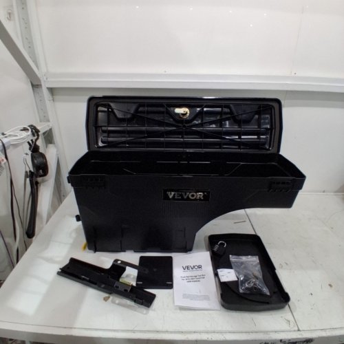 VEVOR TRUCK BED STORAGE TOOL BOX FOR THE LEFT DRIVER SIDE FITS FORD F-150 05-21 MODELS - 6.6 GAL/25 L - BLACK (ZP20220406S01) image 3