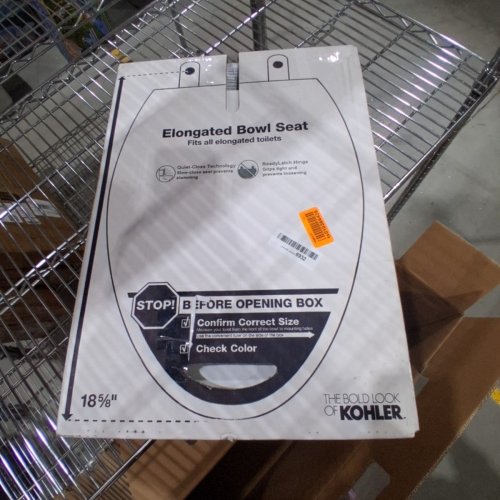 KOHLER ELONGATED BOWL TOILET SEAT - 18-5/8" X 14-3/16" - WHITE (MODEL: 20110-0) image 4