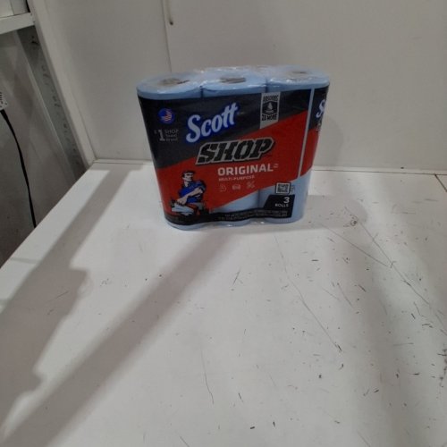 3PK SCOTT SHOP TOWELS FOR LIQUID, OILS, GREASE - 165 TOWELS TOTAL - BLUE image 2