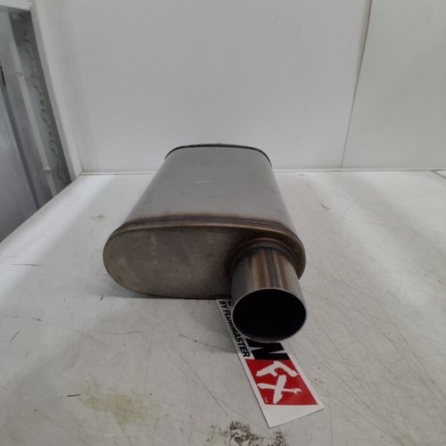 FLOWMASTER FLOW FX EXHAUST MUFFLER - UNIVERSAL FIT - 2.5" INLET/OUTLET - STAINLESS STEEL (MODEL: 71226) image 3