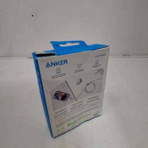 ANKER DURABLE BRAIDED USB-C TO LIGHTNING FAST CHARGING CABLE - 10FT - WHITE (MODEL: A81B7H21) image 3
