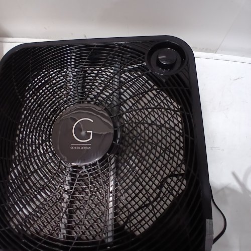 GENESIS BOX FAN 3 SPEED SETTINGS - 20'' - BLACK (MODEL: G20BOX-BLK) image 2