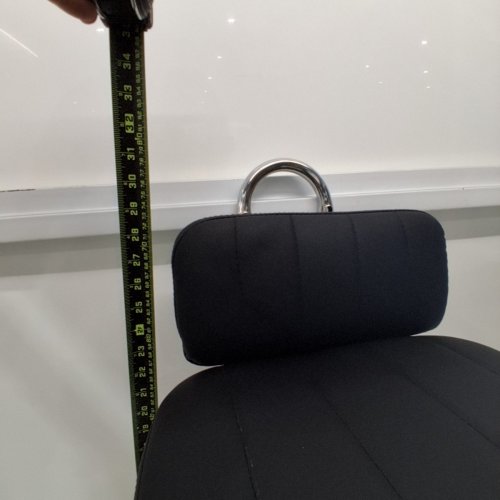 OFFICE DESK CHAIR WITH WHEELS - HEIGHT ADJUSTABLE - BLACK image 2