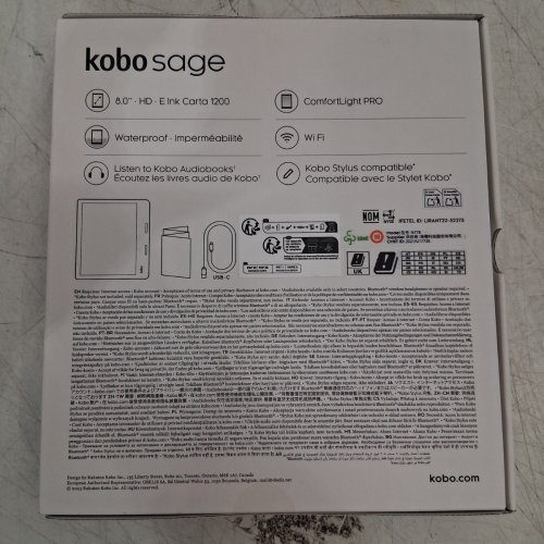 KOBO SAGE COMFOLIGHT PRO EREADER - 32GB - 8" - BLACK (MODEL: N778-KU-BK-A-EP) image 6