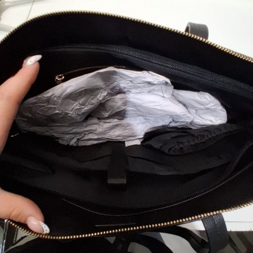 BUFFALO DAVID BITTON LEATHER TOTE SHOULDER BAG - BLACK (MODEL: 2012486) image 3
