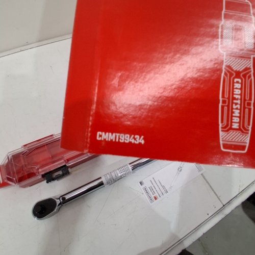 CRAFTSMAN MICROMETER TORQUE WRENCH - 1/2" DRIVE - 27" - BLACK/RED/SILVER (MODEL: CMMT99434) image 2