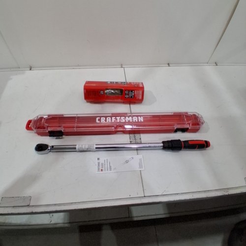 CRAFTSMAN MICROMETER TORQUE WRENCH - 1/2" DRIVE - 27" - BLACK/RED/SILVER (MODEL: CMMT99434) image 3
