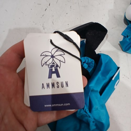 AMMSUN GROUND SCREW IN BEACH UMBRELLA - 6FT - BLUE image 2