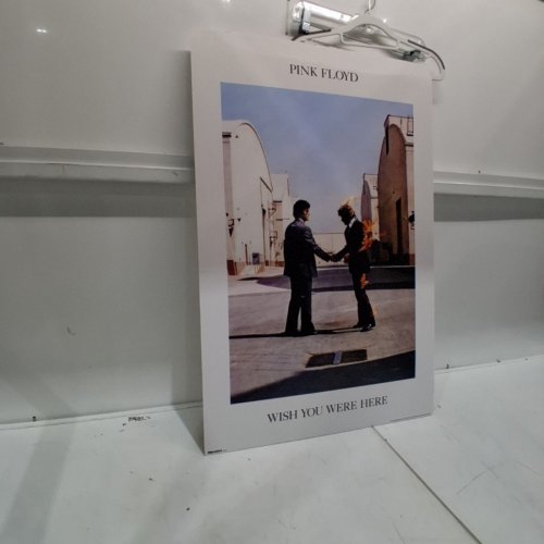 ALL POSTERS PINK FLOYD CARDBOARD POSTER LP COVER "WISH YOU WERE HERE" 24" X 36" - WHITE image 2