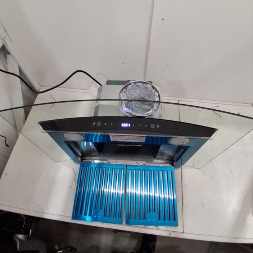 TIEASY TOUCH CONTROL CHIMNEY RANGE HOOD WITH LED LIGHT AND BAFFLE FILTERS - 700 CFM - 3 SPEED EXHAUST FAN - 30" - STAINLESS STEEL (MODEL:TG1875G-CC-I1) image 3