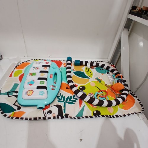 FISHER-PRICE GLOW AND GROW KICK & PLAY PIANO PLAYMAT - BLUE - (MODEL: HWD95) image 4