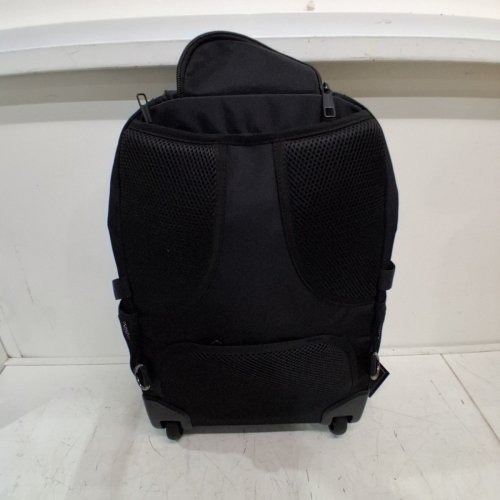 LIGSAN ADULT WATERPROOF ROLLING TRAVEL LAPTOP BACKPACK WITH WHEELS - 18" - BLACK image 3