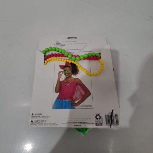 3PC WAY TO CELEBRATE! 80S COSTUME ACCESSORY KIT - PINK, GREEN, YELLOW image 3