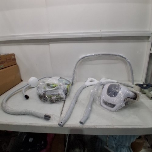 INFANTS INGENUITY SIMPLECOMFORT COMPACT SOOTHING SWING & ROCKER - GREY/BLUE EVERSTON (MODEL: 11149) image 2