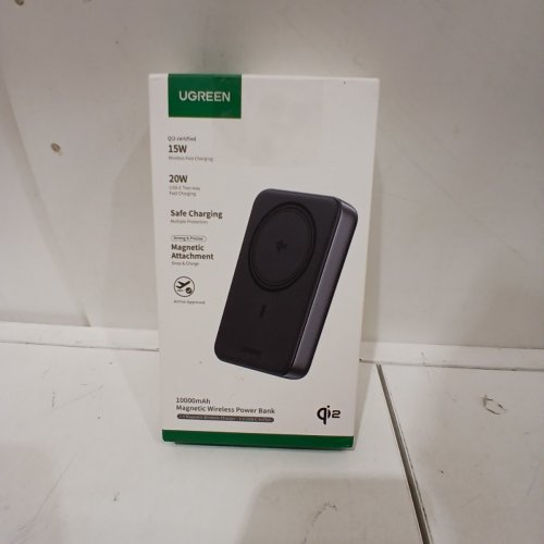 UGREEN MAGNETIC ATTACHMENT WIRELESS POWER BANK - 10000 MAH, 7.5W/20W - BLACK (MODEL:PB561) image 3